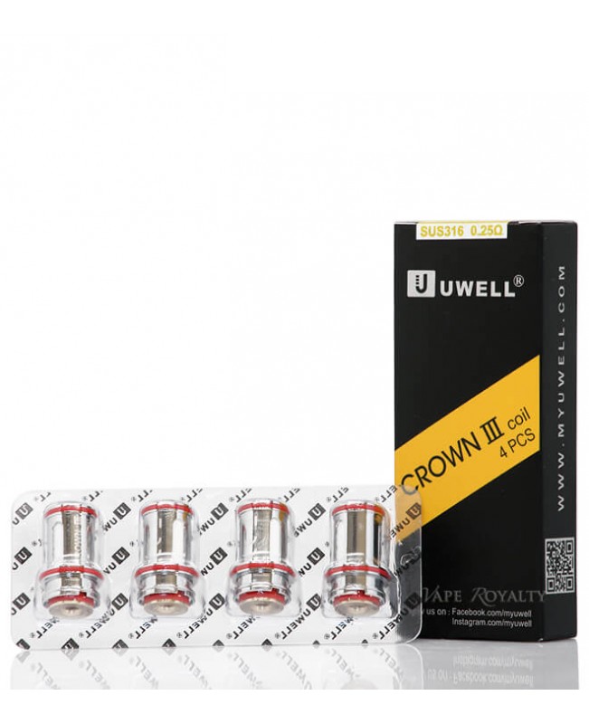 Uwell Crown 3 III Tank Coil Heads 4 Pack