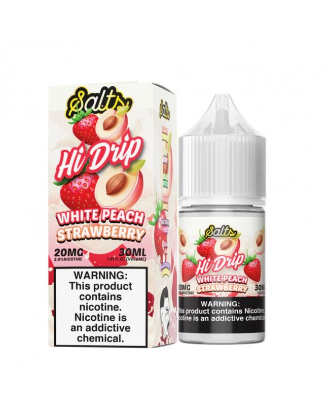 Hi-Drip Salts – White Peach Strawberry 30mL