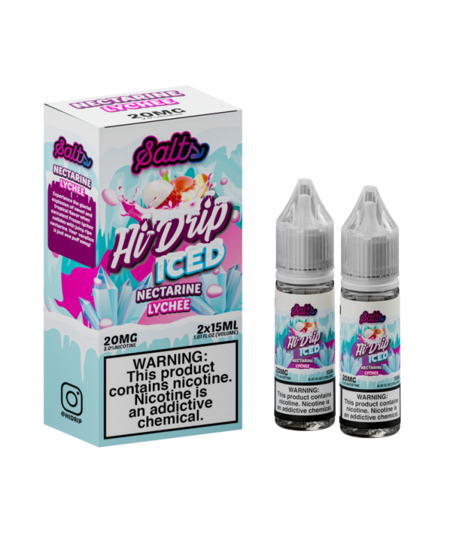 Hi-Drip Salts – Nectarine Lychee ICED 30mL