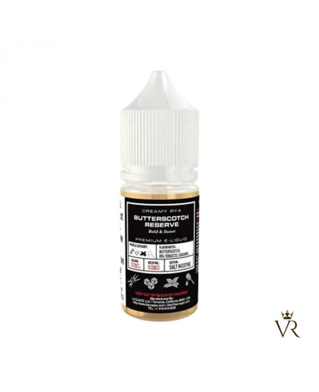 Glas Basix TFN Salts – Butterscotch Reserve 30mL