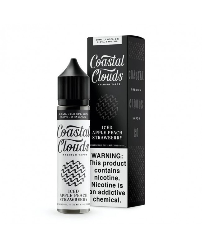 Coastal Clouds TFN – Iced Apple Peach Strawberry 60mL