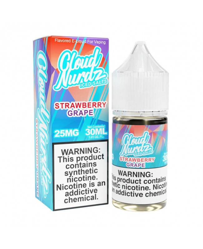 Cloud Nurdz TFN Salts ICED – Strawberry Grape 30mL