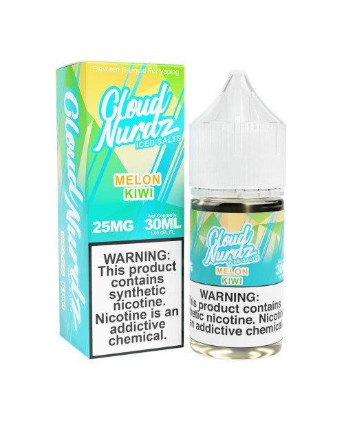 Cloud Nurdz TFN Salts ICED – Melon Kiwi 30mL