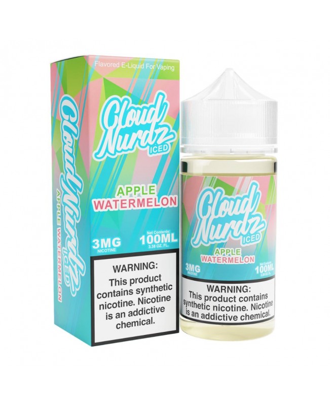 Cloud Nurdz TFN ICED – Apple Watermelon 100mL