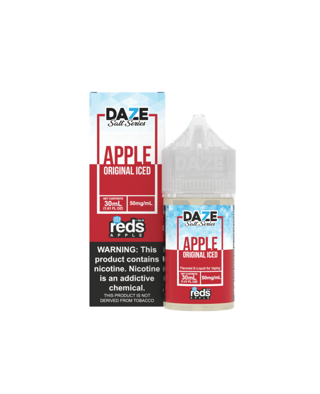 7 Daze Salt – Reds Apple Iced 30mL