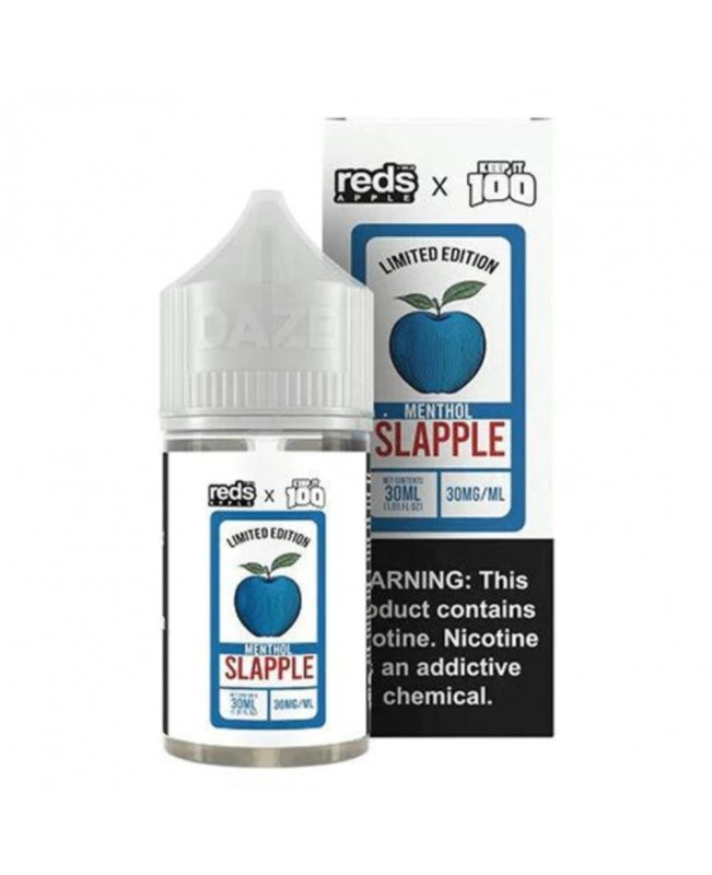 7 Daze Reds x Keep It 100 Salts – Slapple Menthol 30mL