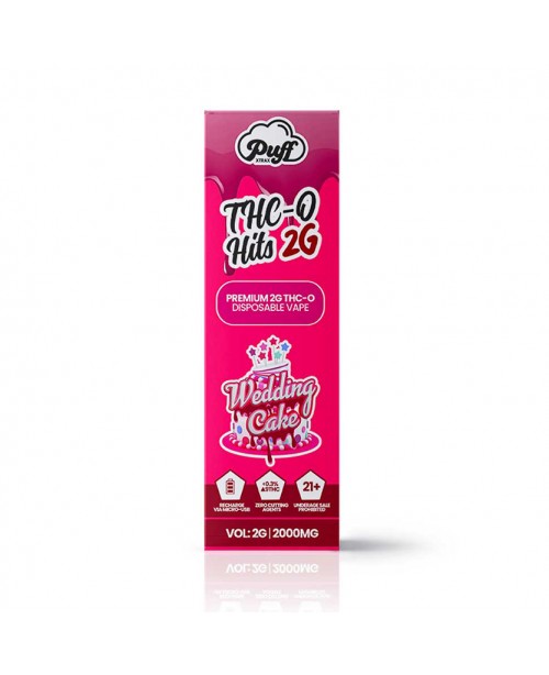 Puff Xtrax | THC-O Hits 2G Disposable: Wedding Cak...