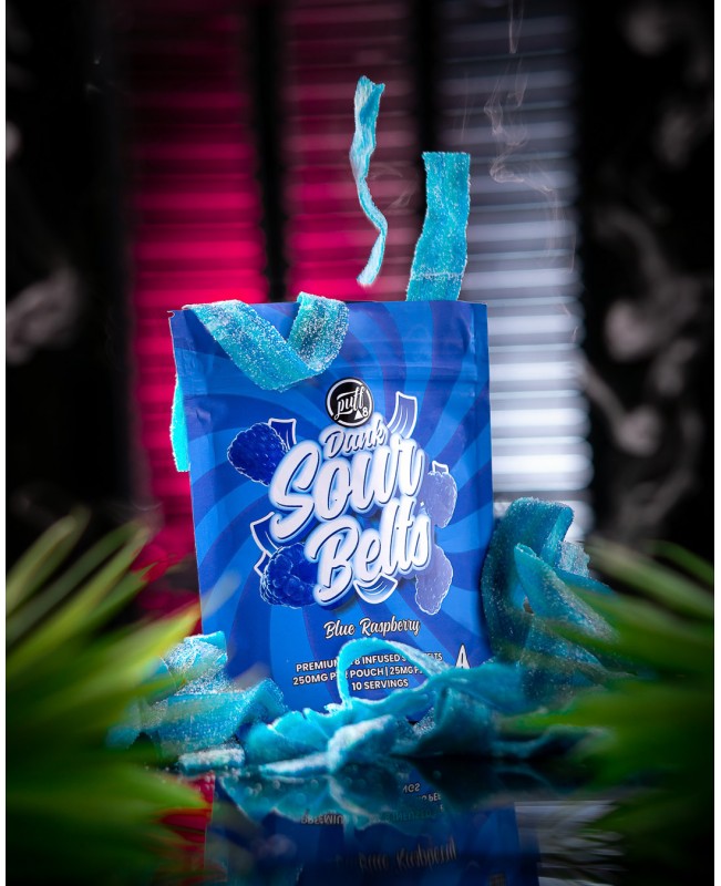 Puff Xtrax | Dank Delta-8 Sour Belts: Blue Razz