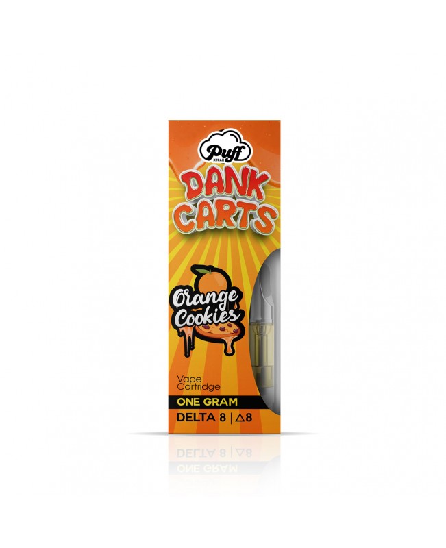 Puff Xtrax | Dank Carts Delta-8 Vape Cartridge: Orange Cookies