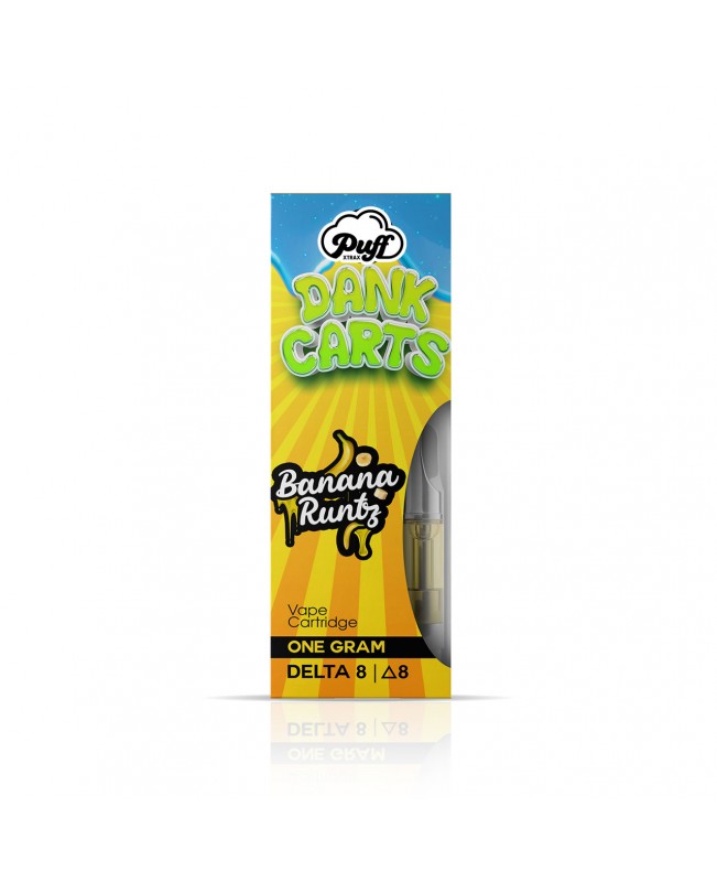 Puff Xtrax | Dank Carts Delta-8 Vape Cartridge: Banana Runtz