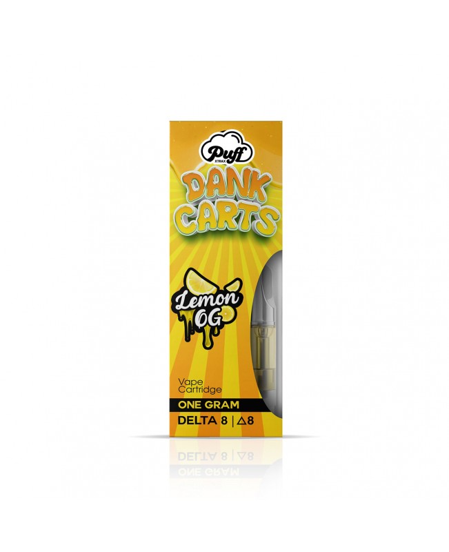 Puff Xtrax | Dank Carts Delta-8 Vape Cartridge: Lemon OG