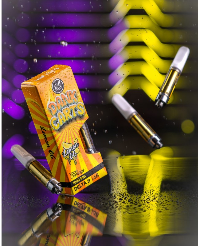 Puff Xtrax | Dank Carts Delta-8 Vape Cartridge: Lemon OG